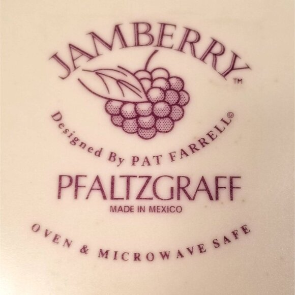 Pfaltzgraff Jamberry Large Ceramic Pitcher Jug 2 Quart Microwave and Oven Safe - Picture 2 of 7
